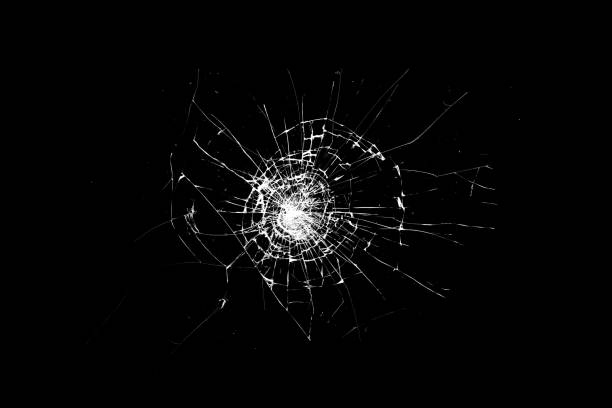 istock broken glass is insulated against a black background. white cracks 1337445772