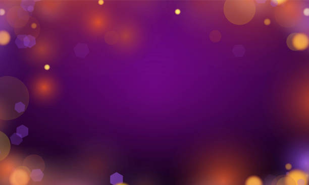 абстрактное боке светло-золотой цвет с мягким светло-фиолетовым фоном для свадебного векторного дизайна праздничного плаката. - beautiful glamour motion purple stock illustrations