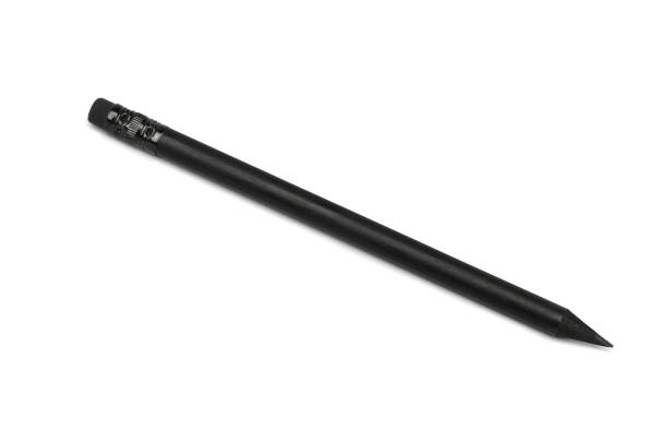 istock All black pencil with black eraser on white background 1337450798