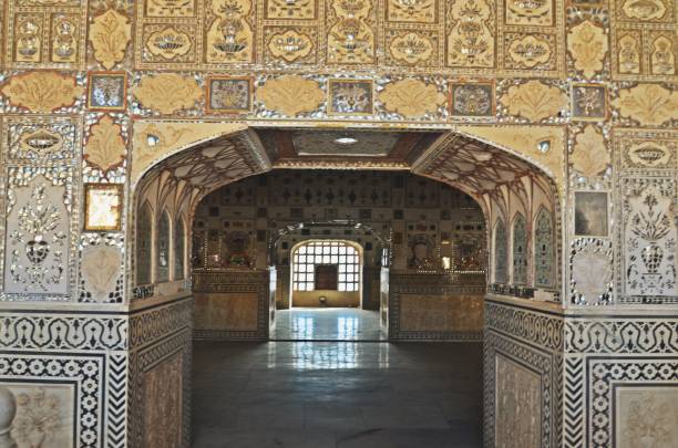 istock glass work wall at Amer Fort (Amber Fort) Jaipur,rajasthan,india 1337458192