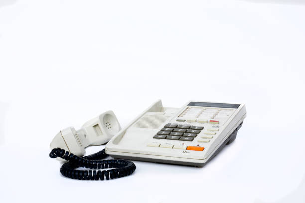istock vintage dial-up desk phone. 1337463599
