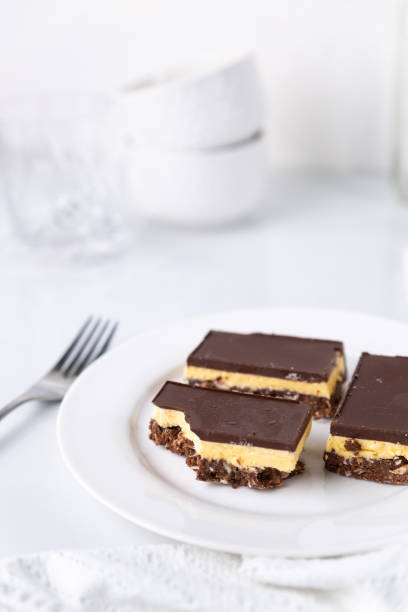 istock A plate with Nanaimo bars - a traditional Canadian dessert 1337465134