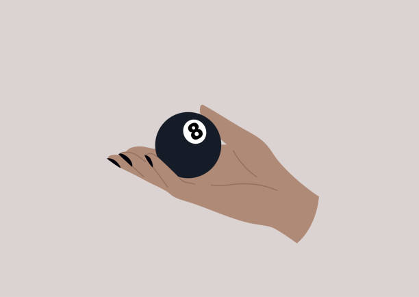 ilustrações, clipart, desenhos animados e ícones de uma mão segurando uma bola de bilhar preto número oito - bowling holding bowling ball hobbies