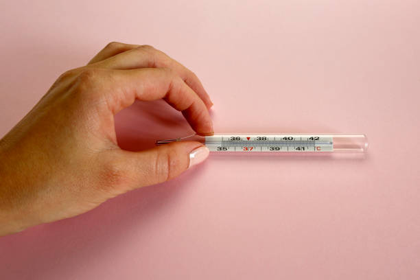 istock female hand holding thermometer 1337472876