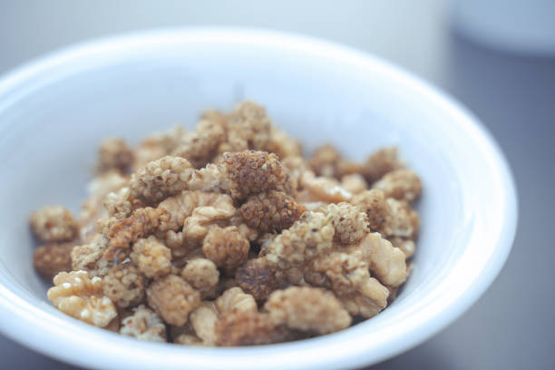 Mulberry - fruit, Dried Fruit, Dieting, Nut - food, Bowl