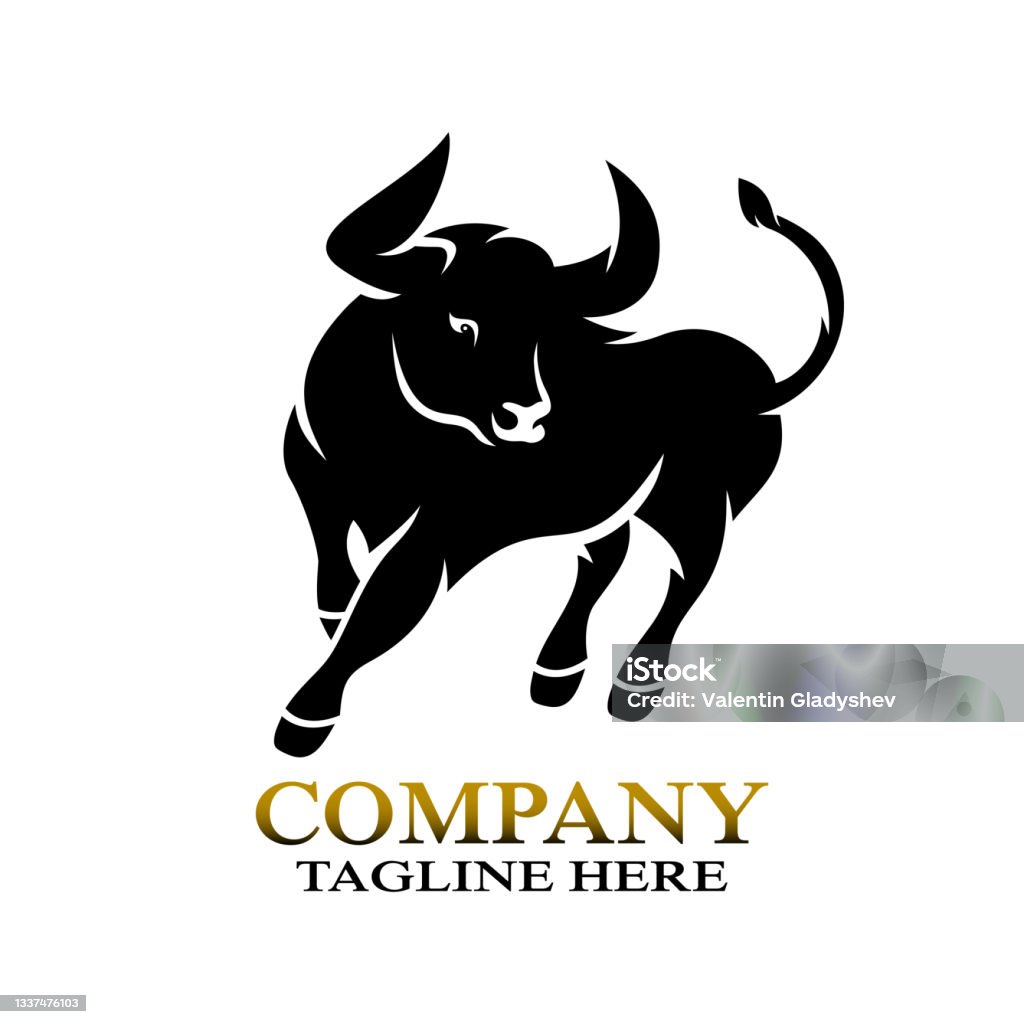 Modern Bull Modern Bull Stock Illustration - Download Image Now - Abstract, Animal ...