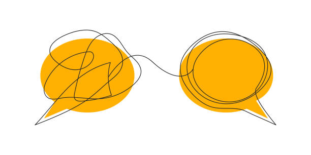 Bubble with comments icon. Brainstorming, negotiations illustration Two bubbles with comments icon. Brainstorming, negotiations illustration. Coaching symbol. Communication, relationships sign psychology quotes stock illustrations