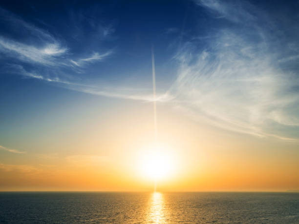 Beautiful sunset over the sea