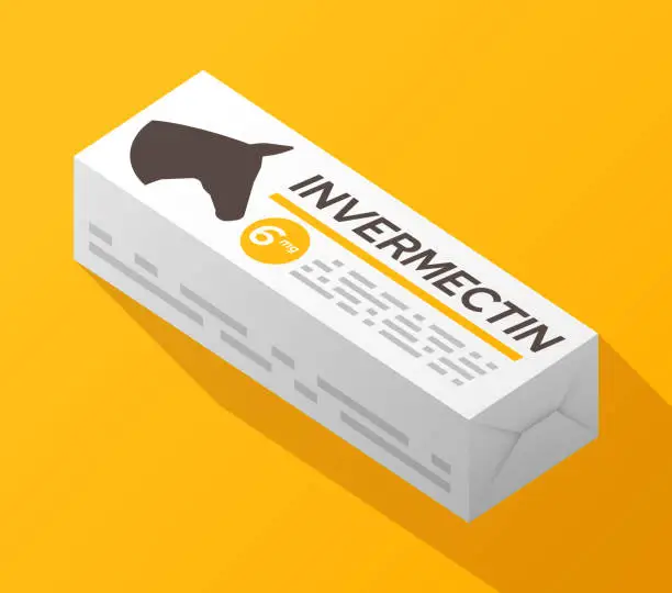 Vector illustration of Invermectin Veterinary Medicine