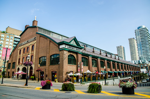 St. Lawrence Market downtown Toronto during summer day