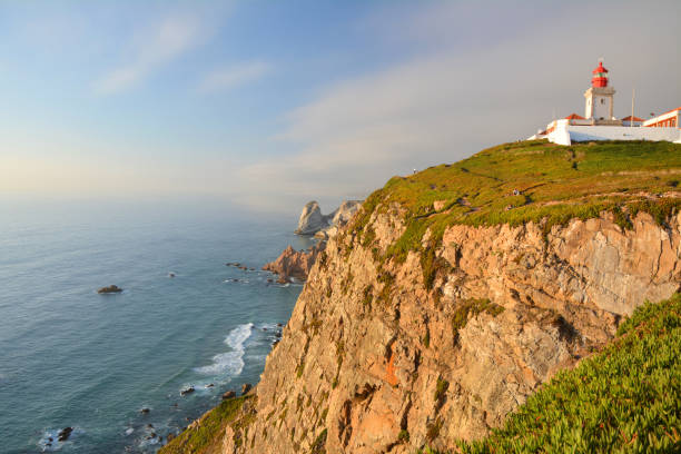 istock Cabo da Roca cape and lighthouse in Portugal 1337483576