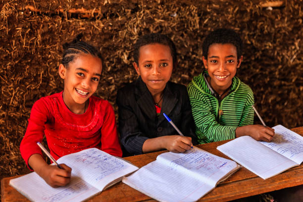 istock African children during the class, East Africa 1337500122