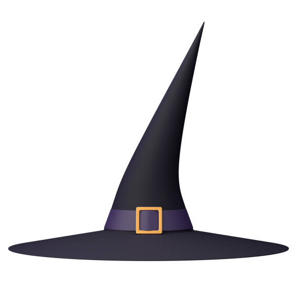 istock Witch hat isolated on white. Halloween illustration. 1337500248