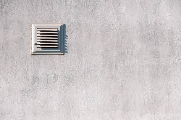 istock Ventilation window in the wall, fan hole 1337500938