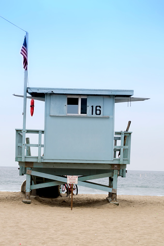 stand of lifeguard in Santa Monica California USA