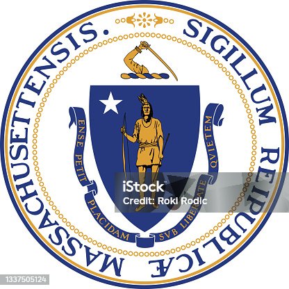 istock Great seal of the state of Massachusetts, USA 1337505124