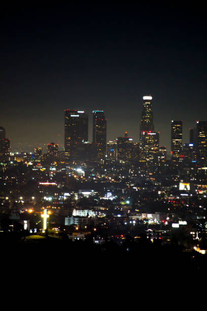 istock Los Angeles at Night skyline 1337505256