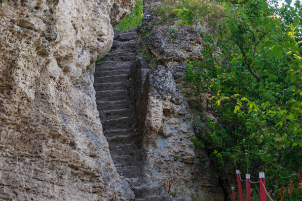 istock Stair steps as a symbol. Background with copy space for text 1337508276