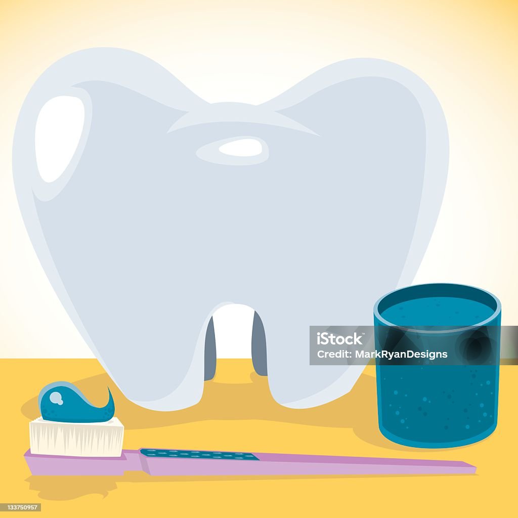 Toothcare ícones - Vetor de Bolha - Estrutura física royalty-free