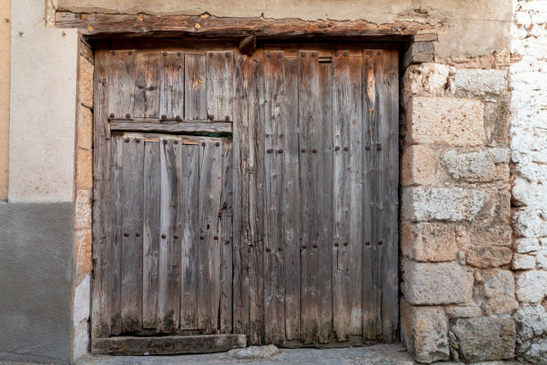 istock Old wooden door 1337517844