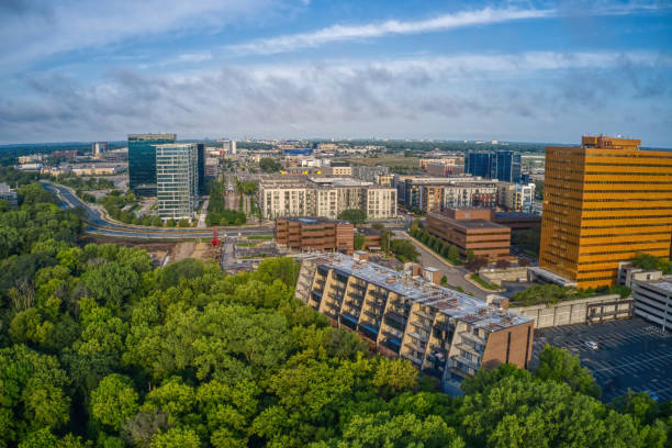 istock low Altitude Aerial View of Bloomington, Minnesota Skyline 1337518556