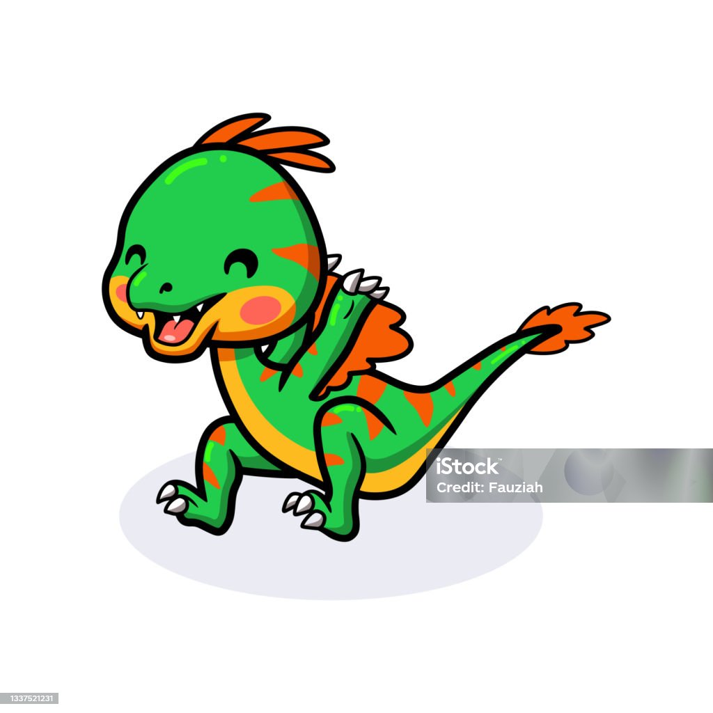 Vetores de Desenho De Dinossauro Oviraptor Fofo e mais imagens de