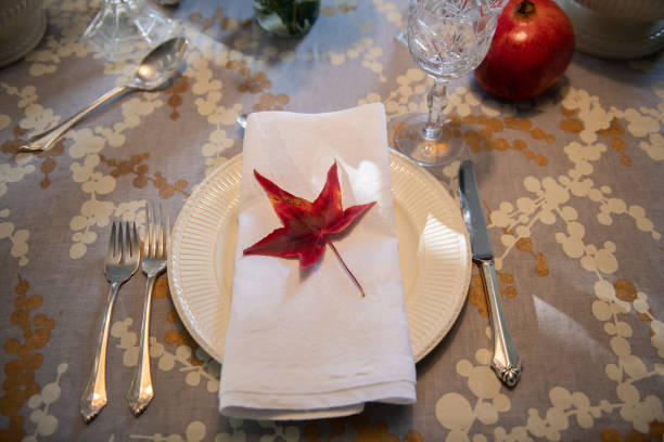 istock Individual Place Setting for Thanksgiving 1337522645