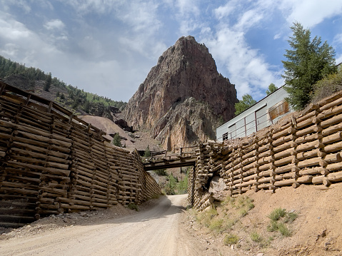 Beautiful View Of The Old Historic Last Chance Silver Mine Just Outside Creede, Colorado