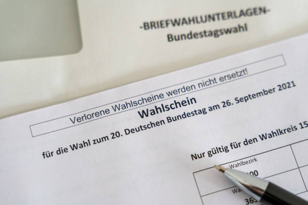 istock Documents for Postal Voting for the Bundestag Election 2021 in Germany 1337532166