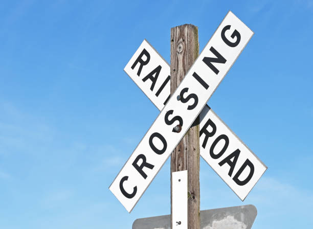 istock Railroad Crossing Sign 1337533023