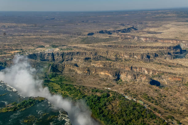 istock Victorai Falls and Zambezi plateau 1337540300