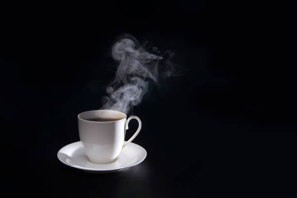 istock hot coffee with smoke in white cup 1337549326