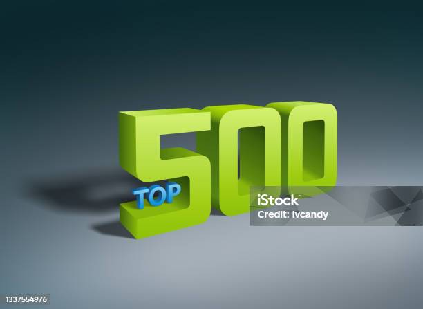 Top 500 Stock Photo - Download Image Now - Number 500, Top - Garment, Abstract