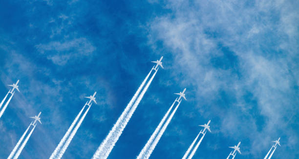 Airplanes in the sky