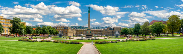 Stuttgart The Schlossplatz in Stuttgart city centre, the state capital of Baden-Württemberg stuttgart germany pics stock pictures, royalty-free photos & images