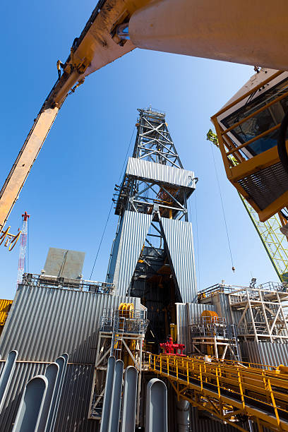 istock oil drill platform for deep sea under manufacture 133756549