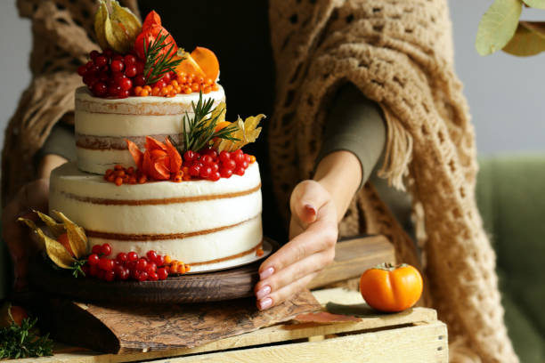 istock festive cake with autumn decor 1337566466