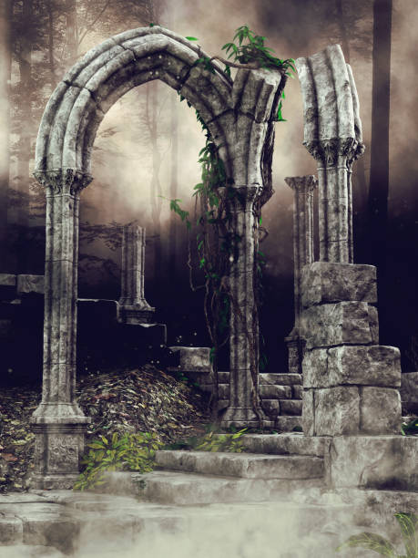 istock Ruins of a stone temple 1337569145