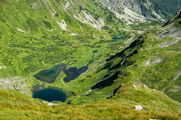valle de rackova con lagos de montaña, montañas de los tatras occidentales, eslovaquia - 16324 fotografías e imágenes de stock