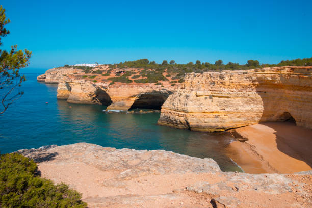 istock Corredoura beach limestone cliffs Algarve Portugal 1337588611