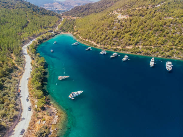 istock Aerial View Heaven Bay at Bodrum 1337590439