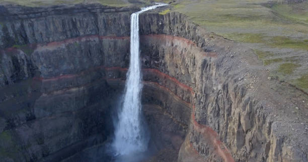 istock Aerial view over Hengifoss waterfall, Iceland 1337594414