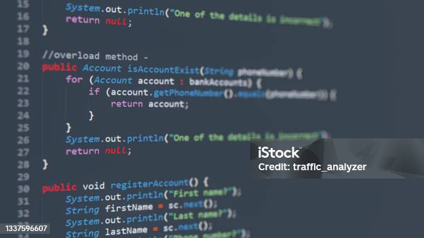 Java Code Stock Photo - Download Image Now - Coding, Computer Language ...