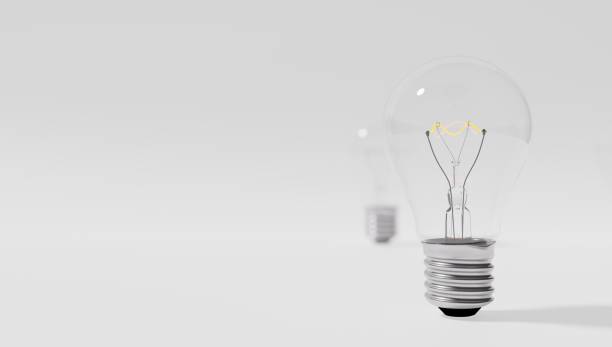 istock I have an idea and I want to protect it. Patenting an idea. Eureka, I have an idea. Light bulb symbol related to an idea. The light bulb went on. White background. selective focus. 1337605469
