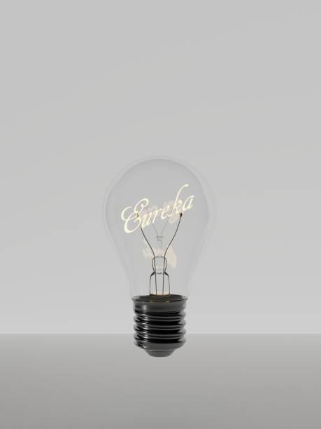 istock I have an idea and I want to protect it. Patenting an idea. Eureka, I have an idea. Light bulb symbol related to an idea. The light bulb went on. White background. 1337605496