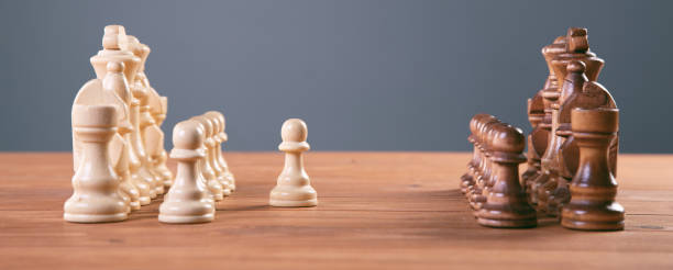istock chess board game concept for ideas and competition and strategy, business success concept 1337605554