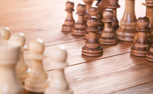 istock chess board game concept for ideas and competition and strategy, business success concept 1337605557
