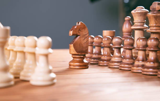 istock chess board game concept for ideas and competition and strategy, business success concept 1337605564