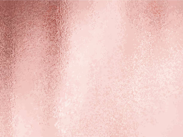 Rose gold metal foil texture background for wegging and birthday invitation. Rose gold metal foil background for wegging and birthday invitation in vector. pink gold texture stock illustrations