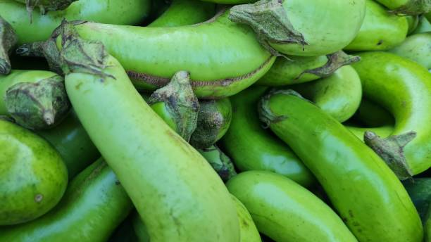 istock Green eggplant in the local market 1337606857